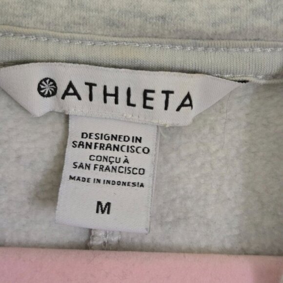 Athleta Retroplush Heather Hoodie Spring 2022 Super Soft Size M - Picture 5 of 7